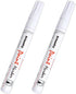 White Paint Pens marking pens Permanent Markers - 2 Pack Oil Based Waterproof Markers for Tire, Rubber,Wood, Rocks, Metal, Canvas,Plastic, Dark Su...