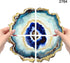 FUNSHOWCASE Agate Coaster Epoxy Resin Silicone Mold Round Geode Stone Slice Segments 4 Irregular Shapes Large 10.7x10.2x0.4inch...