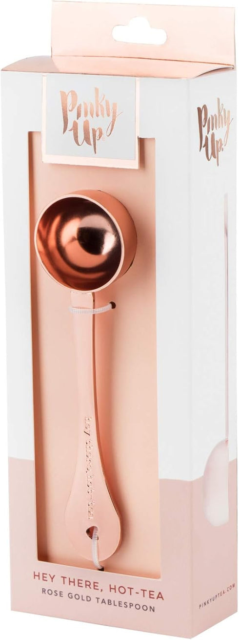 Pinky Up Rose Gold Tablespoon Scoop - Tablespoon Measure Spoon in Stainless Steel with Engraving - Tbsp Measuring Spoon Set of 1...