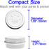 Extra Small Single Pill Box for Purse (3 Pack), Aluminum Screw Top Pill Container, 3 Times a Day Portable Waterproof Single Pill Case for Vitamins...