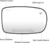 Right Passenger Side Mirror Glass Replacement for 2011-2017 Chrysler 200, 2012-2021 Chrysler 300, 2011-2021 Dodge Charger, Challenger Rear View Si...