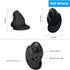 Ergonomic Vertical Mouse: 2.4G Bluetooth Dual Mode Optical Computer Mice,Wireless Rechargeable Mouse with Removable Palm Rest,Compatible with Wind...