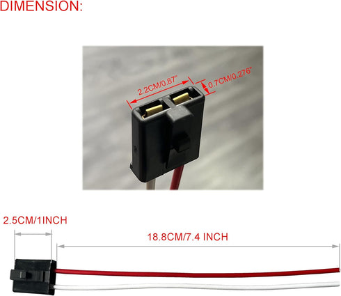 Alternator Pigtail Connector Replacement Fit For 72-88 GM Cars Trucks Wire Harness PT2288...