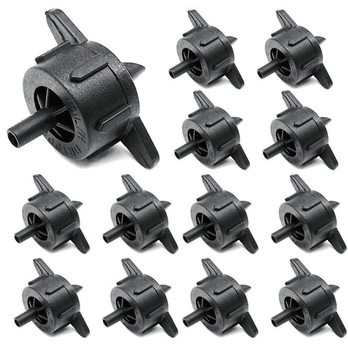 1/2 GPH Drip Irrigation Emitters, Pressure Compensating Steady Water Flow Drippers Dig Kit for 1/4 Inch Drip Irrigation Tubing, Garden Patio Lawn ...