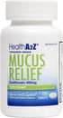HealthA2Z® Mucus Relief | Guaifenesin 400mg | Immediate Release | Expectorant (150 Counts)...