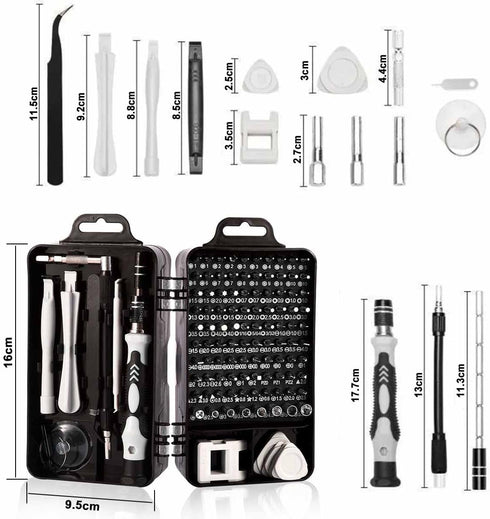 EFAITHFIX Precision Screwdriver Set, Professional 115 in 1 Magnetic Repair Tool Kit for Computer, Mobile Phone, Laptop, Tablet, Game Console, Watc...