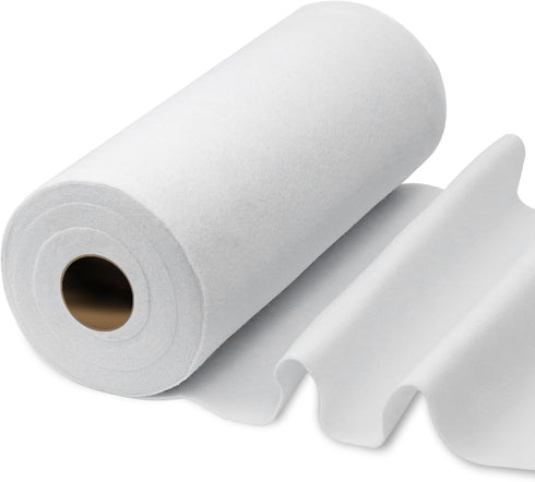 PLANTIONAL Iron-On Fusible Fleece Interfacing: 11.8 Inches x 10 Yards Lightweight One-Sided Loft Iron On Fusible Fleece White for Quilting Tote Ba...