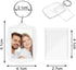 6pcs Clear Double Sided Blank Picture Keychain Acrylic Photo Frame Keyrings Personalised Photo Key Fob Holder with Split Ring for Insert 4.1 x 2.1...
