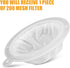 Mesh Filter - 200 Mesh Strainer 75 Micron Strainer for 5 Inch Filter Funnel Fine Filter for Cooking Oil Milk Juice Wine Cheese Whey Grease Coffee ...