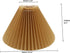 Pleated Lamp Shade for Table Lamp Bedside Nightstand Lamp, 10.24"×6.1" Cute Lamp Shade, Small Lampshade for Living Room Home Decor(Brown)...