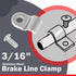 EASYBERG 3/16" Stainless Steel Brake Line Clamps with Screw Street Rod Custom Dune Buggy, 48pcs...