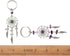 KISSITTY 30-Pieces Dream Catchers Gemstone Charm Pendants Handmade Dangling with Mixed Color Natural Chip Gemstone 107mm Filigree Ethnic Ornament ...