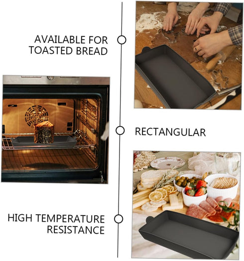 2pcs Silicone Bakeware Toast Bake Toast Bread Mold Cooking Supply Rectangular Mold Baking Toast Diy Household Toast Cooking Bread Mold Bread Bake ...