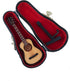 Dselvgvu Wooden Miniature Guitar with Stand and Case Mini Musical Instrument Miniature Dollhouse Model Home Decoration (3.94"x1.42"x0.59")...