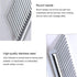 Pet Steel Comb with Rounded Ends Stainless Steel Teeth,metal Cat Dog Comb for Removing Tangles and Knots,Poodle Grooming Deshedding Tool, 7 1/2-in...