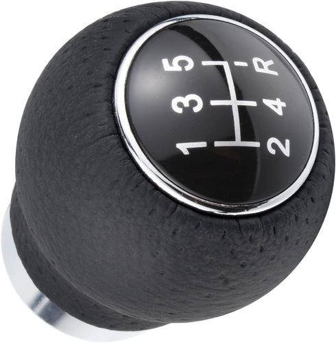 Abfer 5 Speed Shifter Knob Car Stick Gear Lever Shifting Knobs Shift Ball Replacement for Most Manual Vehicle Truck (Black)...