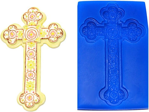 Large Cross Silicone Mold CR101 by First Impressions Molds...