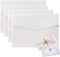 Envelopes for Invitation, 50 Pack 4.9x6.89 Inch White Translucent Paper Wedding Envelopes, Invitation Card Window Envelopes, Greeting Card Envelop...