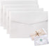Envelopes for Invitation, 50 Pack 4.9x6.89 Inch White Translucent Paper Wedding Envelopes, Invitation Card Window Envelopes, Greeting Card Envelop...