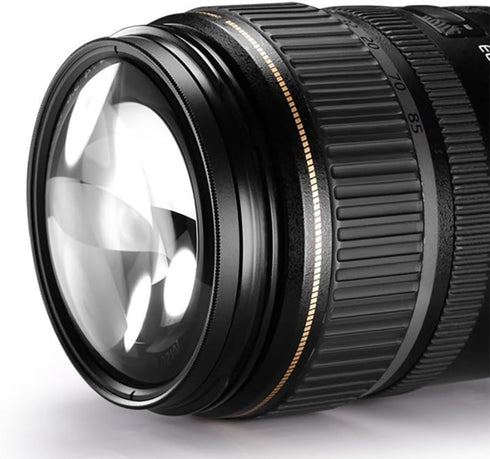 67mm Close-Up Filter Set (+1, 2, 4 and +10 Diopters) Magnificatoin Kit for Canon Rebel T6i, T6s, T7i, EOS 80D, EOS 77D Cameras with Canon EF-S 18-...