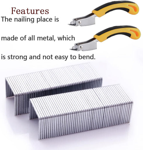 2 Pcs Staple Remover Tool Heavy Duty Staple Puller Upholstery Staple Remover for Office,School and Home...