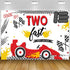 Two Fast Birthday Backdrops Red Race Car Tires Photo Background Boy 2nd Birthday Party Backdrop Decoration Banner Happy Birthday Photography Backg...