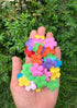 Handmade 100 Pcs Mulberry Paper Sakura Cherry Flowers 30x30mm Scrapbooking Wedding DIY Craft Supplies Card (10 Colors)...