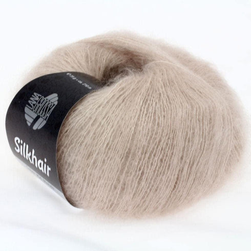 Lana Grossa Silkhair, 174 Dusky Yarn, Antique Pink......