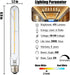 Leools T10 Led Long Bulbs,4W Dimmable Tubular Bulb,40 Watt Equivalent,E26 Edison Style Vintage LED Filament Light Bulb,2700K Warm White,8.9in(225m...