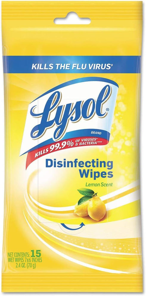 Lysol Disinfecting Wipes To-Go Flatpack Lemon & Lime Blossom - 15ct...
