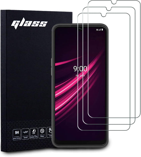 Douglass T-Mobile Revvl V+ 5G Screen Protectors (3 Pack), 9H Tempered Glass Film for T-Mobile Revvl V Plus 5G Anti-Scratch Anti-Fingerprint Glass ...