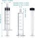 12 Pack - 5ml Plastic Syringes Separate Sterile Packaging Small Syringe Without Needle for Plant Hydroponic Liquid Measurement Pets Feeding Tools ...