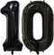 Tellpet Black Number 10 Balloons, 10th Birthday Party Balloons, 40 Inch...