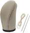 X AUTOHAUX Car Faux Leather Gear Shift Knob Cover Automatic Transmission Boots Shift Lever Sheath for Nissan Pathfinder 2013-2020 Beige...