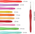 Set of 10 Small Size Crochet Hook Set, Ergonomic Handle Crochet Hook Needles for Arthritic Hands, Thread Crochet Steel Lace Hooks Size 0.5mm to 2....