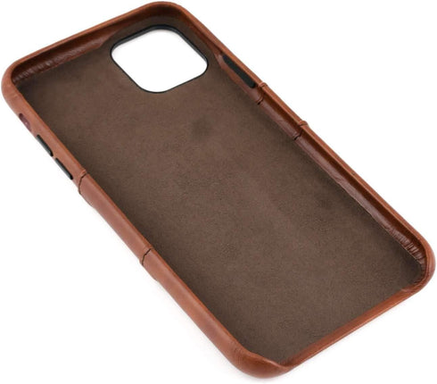Dockem Wallet Case for iPhone 11 Pro Max: Built-in Metal Plate for Magnetic Mounting & 2 Credit Card Holder Slots (6.5" Exec M2, Synthetic Leather...