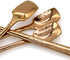 6 PCs Stainless Steel Mixing Spoon with Rose Gold Finish - Stirrer Spoon with Shovel-Shaped Head for Coffee, Ice Tea, Soft Drink, Cocktail, Length...