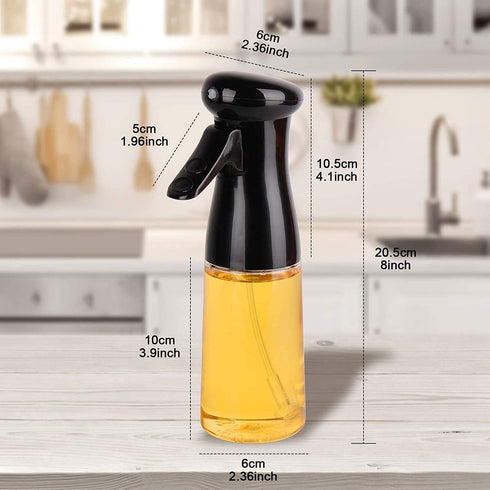 Portable Oil Dispenser Bottle Spray Mister, Olive Oil Sprayer for Cooking - 210ml Refillable Food Grade Oil Vinegar Spritzer Sprayer Bottles...
