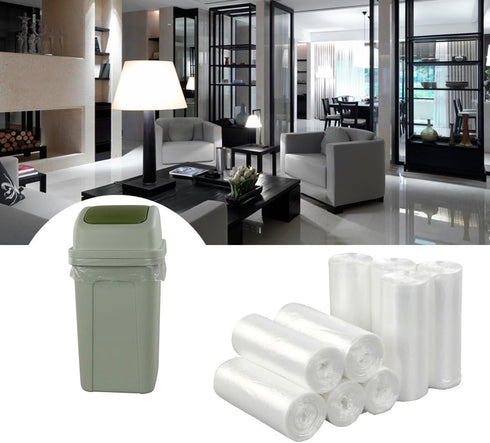 13 Gallon Clear Tall Kitchen Trash Bags, Garbage Bags, 225 Counts...