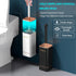 Toilet Brush and Holder, Elegant 2 Pack Silicone Toilet Bowl Brush Set with Ergonomic Long Handle, Modern Bathroom Decor Cleaning Accessories, Dur...
