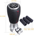 Arenbel 5 Speed MT Gear Shifter Stick Handle Replacement Red Stitched Leather Shift Lever Knob Fit Most Manual Cars, Black...