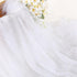 White Tulle Fabric 4 Yards Pearl Beaded Tulle by The Yard for DIY Wedding Dress Half Skirt Party Tablecloth Decor...