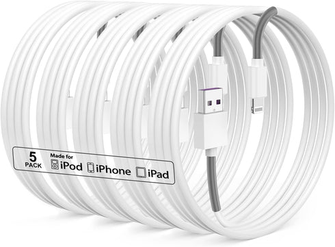 Extra Long iPhone Lightning Cable 10ft, Apple MFi Certified iPhone Charging Cable 10 Foot, iPhone USB Fast Charging Cord 10 Feet Compatible for Ap...