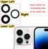 14 Pro Back Rear Camera Lens Glass Replacement for iPhone 14 Pro and iPhone 14 Pro Max Camera Glass Replacement with pre-Installed Adhesive and Re...