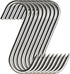 Stainless Steel Meat Hooks, 20Pcs, S-Shaped, Wall Mount, Heavy Duty, 15CM, for Kitchen, Smoking, Drying, Storage...