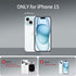 for iPhone 15 Phone Case, Shockproof for iPhone 15 Case, Military Grade Drop Protection, Protective Hard Back Slim Translucent Case for iPhone 15 ...