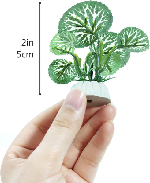 6PCS Aquarium Plants Fish Tank Decorations Betta Silk Plastic Plants for Aquarium Decor...