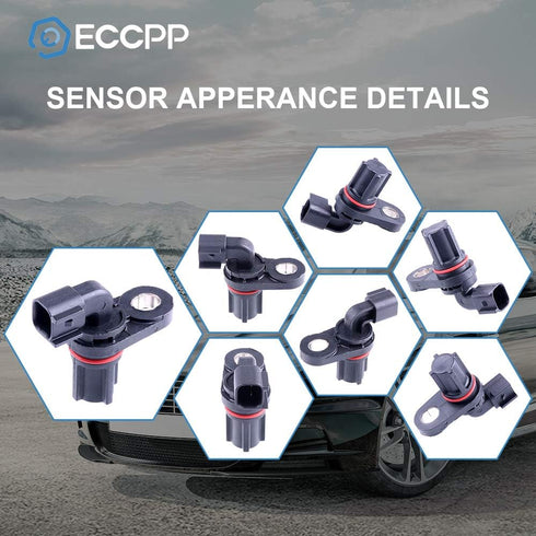 ECCPP Rear Left Right ABS Wheel Speed Sensors Compatible with 2004-2011 for Ford F-150,2005-2012 for Ford F-250/F-350 Super Duty,2005-2011 for For...