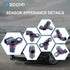 ECCPP Rear Left Right ABS Wheel Speed Sensors Compatible with 2004-2011 for Ford F-150,2005-2012 for Ford F-250/F-350 Super Duty,2005-2011 for For...