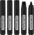 Black Poster Markers Jumbo: 5 Pcs 15mm Wide Tip Thick Acrylic Paint Pen Large Permanent Calligraphy Graffiti Markers for Rock Painting, Stone, Pos...